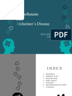 Ir Pollutants and Lzheimer's Disease