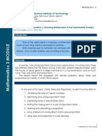 Santa Monica Institute of Technology: COURSE CODE: Mathematics 3 (Teaching Mathematics in The Intermediate Grades)