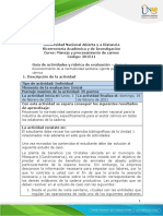 Guía de Actividades y Rúbrica de Evaluación - Unidad 1 - Caso 1 - Reconocimiento de La Normatividad Sanitaria Vigente para La Industria Cárnica