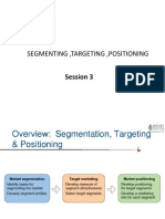 Segmentation, Targeting and Postioning