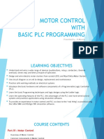 Motor Control With Basic PLC Programming: Presented By: JS Moreno