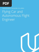 Flying Car and Autonomous Flight Engineer: Nanodegree Program Syllabus