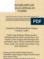 Muhammadiyah Sebagai Gerakan Tajdid