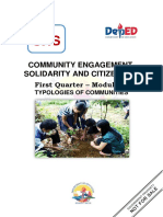 Community Engagement, Solidarity and Citizenship: First Quarter - Module 4
