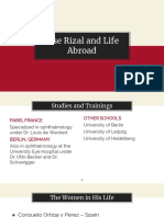 Jose Rizal and Life Abroad