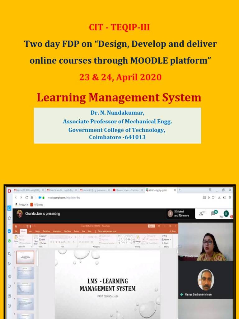 FDP on Online Course Design in Moodle | PDF