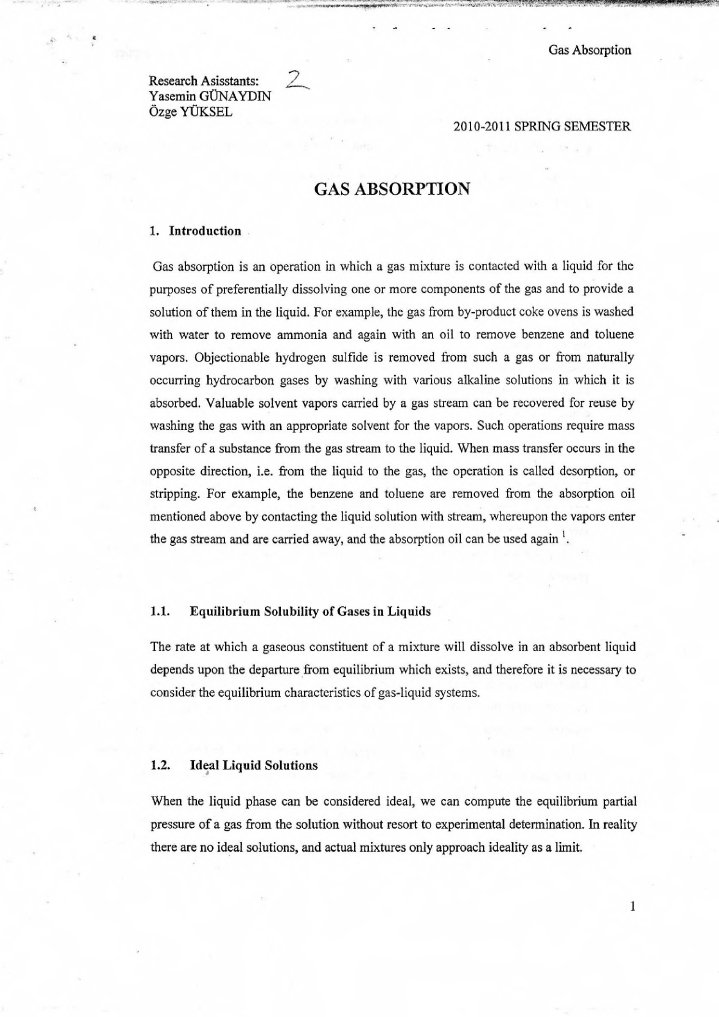 2 Gas Absorption | PDF