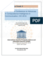 Proceedings of CIC 2016 Track 1 Final PD