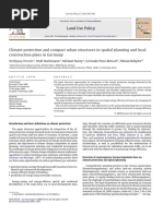 Climate Protection and Compact Urban Structures in Spatial Planning and Local Construction Plans in Germany