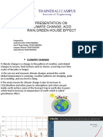 Presentation On Climate Change, Acid Rain, Green-House Effect