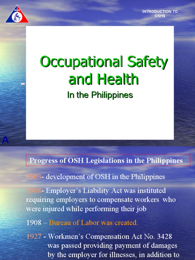 Overview of OSH Legislation in the Philippines | PDF | Occupational ...