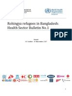 Rohingya Refugees in Bangladesh: Health Sector Bulletin No.1