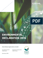 Diehl Metal Applications Environmental Declaration 11.2019