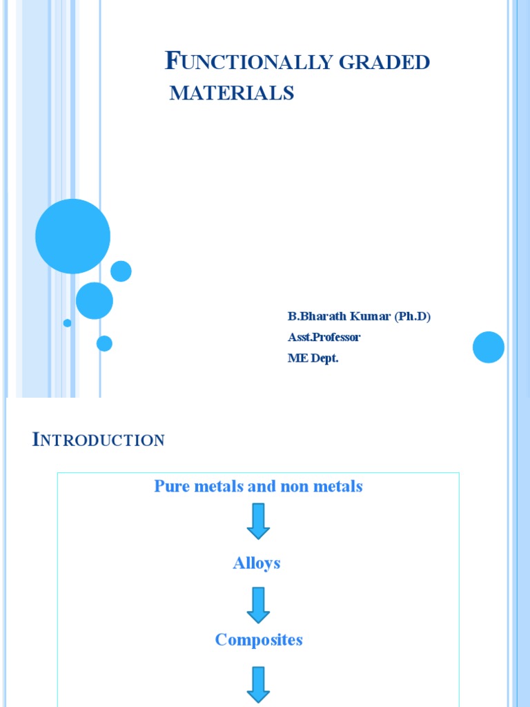 Functionally Graded Materials Overview | PDF | Chemical Vapor ...