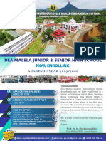 Dea Malela Junior & Senior High School: Now Enrolling