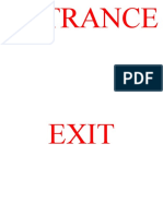 Entrance Exit