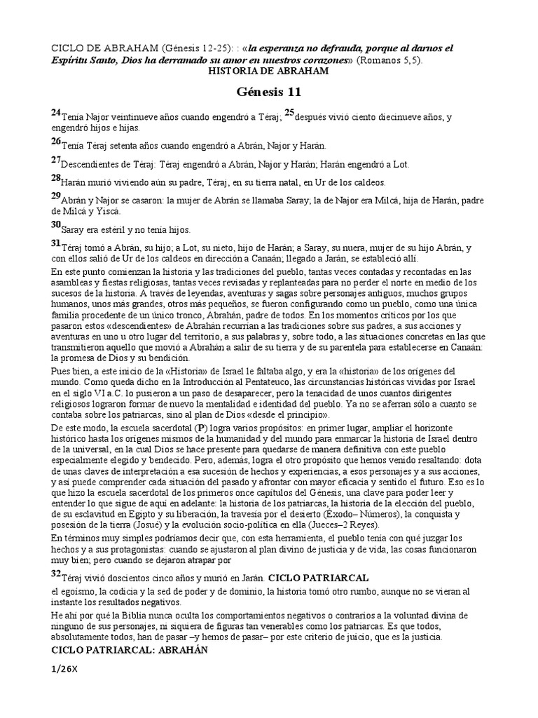 Historia de Abraham y Milcá en la Biblia | PDF | Ismael | Abrahán