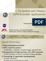 Position, Navigation and Timing: GPS Scientific Applications