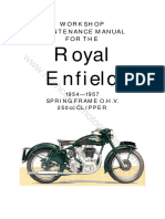 Royal Enfield workshop manual sections guide