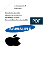 Marketing Management Assignment - Apple Marketing Mix