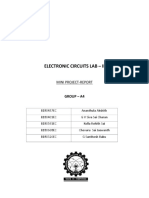 Electronic Circuits Lab - Ii: Mini Project-Report Group - A4