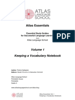 Atlas Essentials Volume 1 Keeping a Vocabulary Notebook