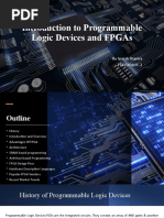 Introduction To Programmable Logic Devices and Fpgas: - by Sparsh Sharma 11815030 Ec-2