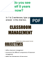 Classroom Management - Pt.1