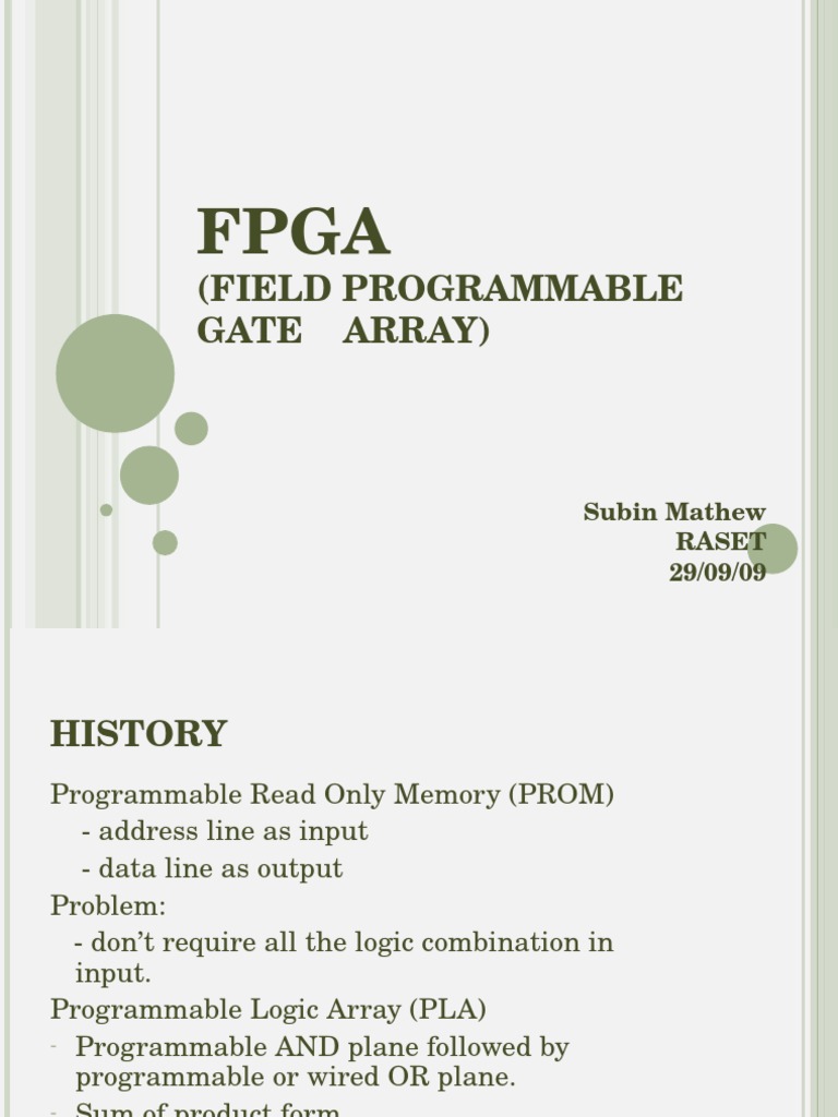 FPGA Overview and Programming Techniques | PDF | Field Programmable ...