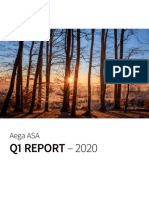 Q1 REPORT - 2020: Aega ASA