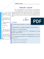 Chủ đề 1: Mệnh đề - Tập hợp