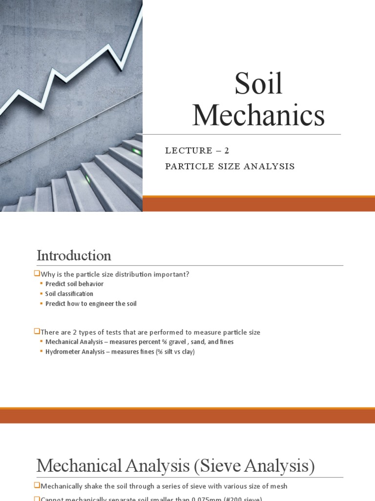 Particle Size Analysis in Soil Mechanics | PDF | Particle Size ...