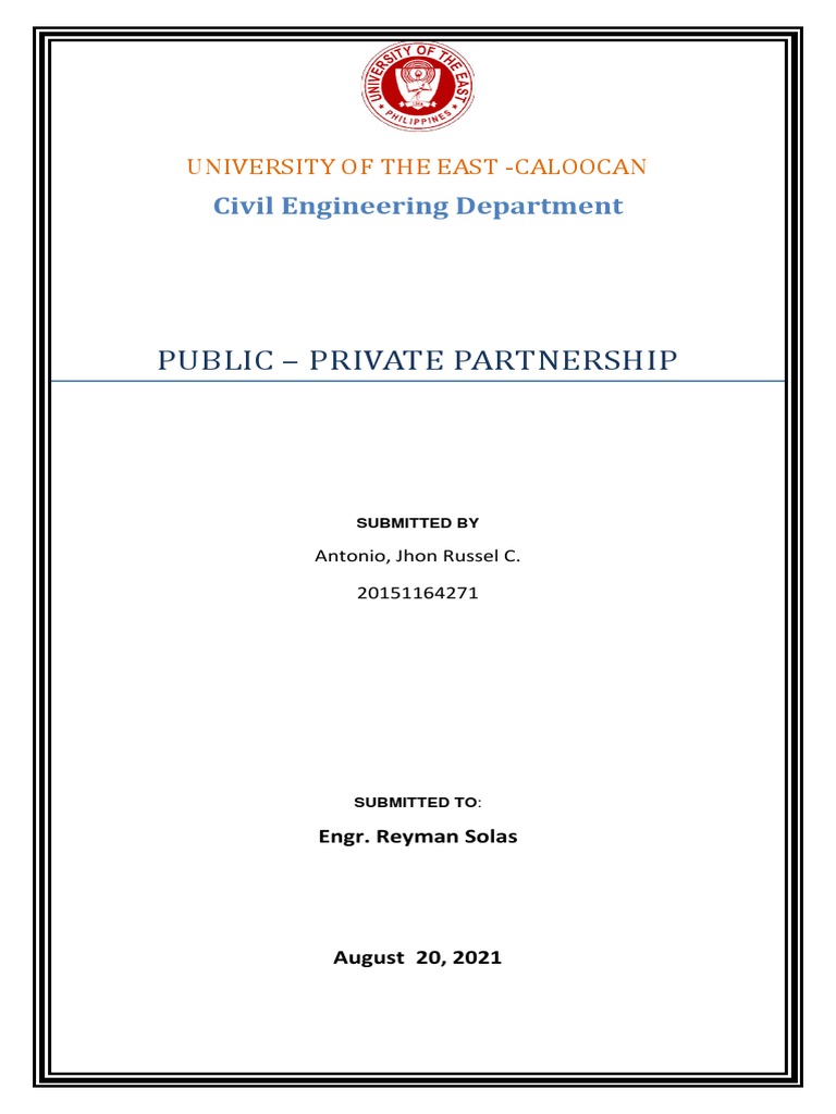 Overview of Public-Private Partnerships | PDF | Public–Private ...