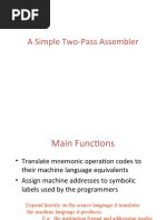 A Simple Two-Pass Assembler