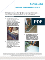 Using Pressure Sensitive Adhesive On Flat Surfaces: Application Guide