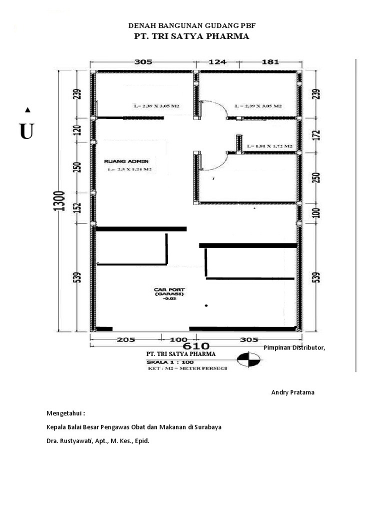 Denah Gudang PBF PT. Tri Satya Pharma | PDF