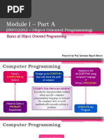 Module I - Part A: (INFO2202 - Object Oriented Programming)