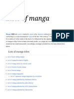 Lists of Manga - Wikipedia