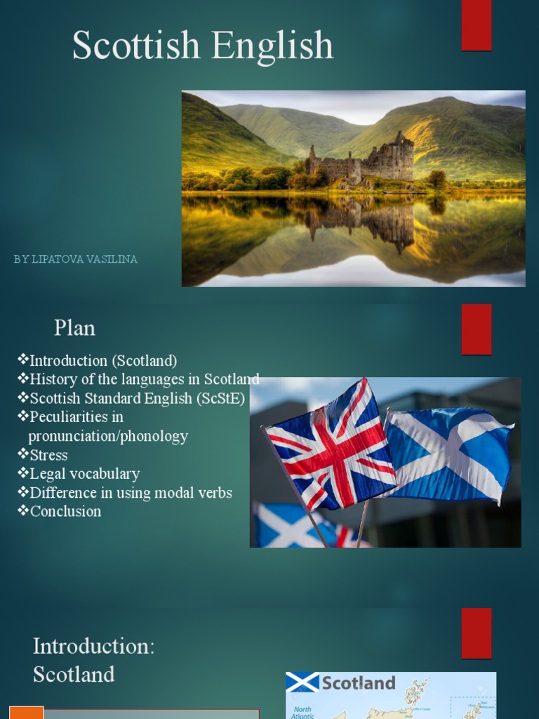 Scottish English By Lipatova Vasilina Pdf English Language Phonetics