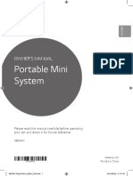 Portable Mini System: Owner'S Manual