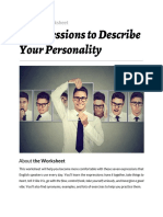 7 Expressions To Describe Your Personality: Vocabulary