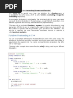 C++ Overloading (Operator and Function)