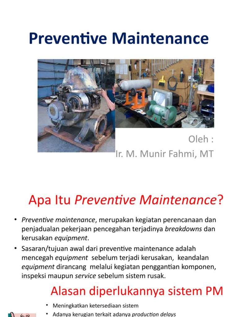 6) Preventive Maintenance | PDF