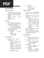 Financial Management: Topic: Introduction