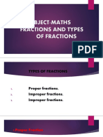 Subject-Maths: Fractions and Types of Fractions