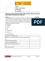 Well Test Analysis (PETE 4225) Final Examination (Open Notes - Closed Book) Date: Wednesday, December 9, 2020 Duration: 2 Hours (8:00 Am - 10:00 Am)