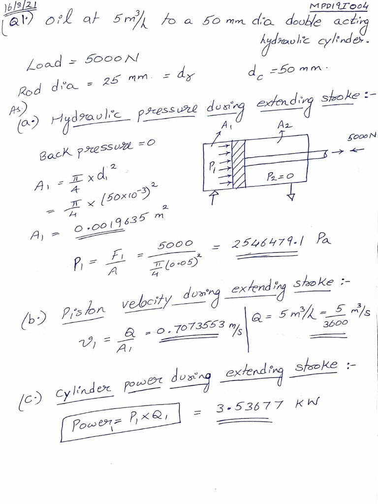 Mpd19i004 - Aim - Assignment 3 | PDF | Hydraulics | Gas Technologies