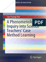 A Phenomenological Inquiry Into Science Teachers' Case Method Learning