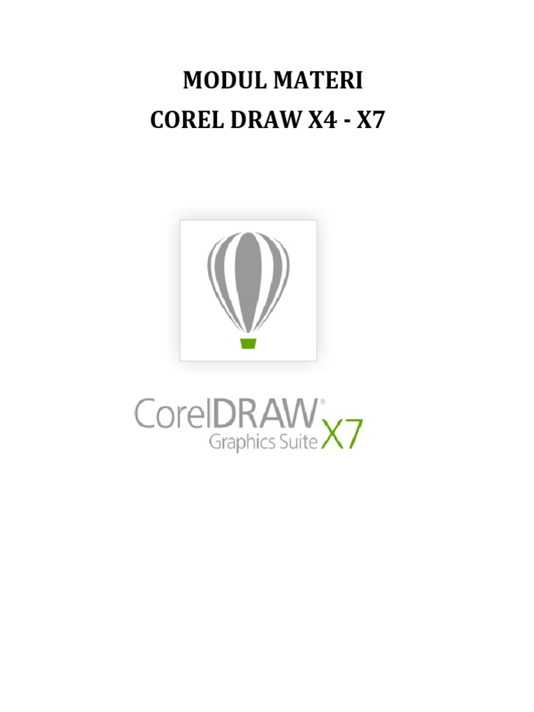 Modul Materi Corel Draw x4,5,6 Dan 7 | PDF | Komputer