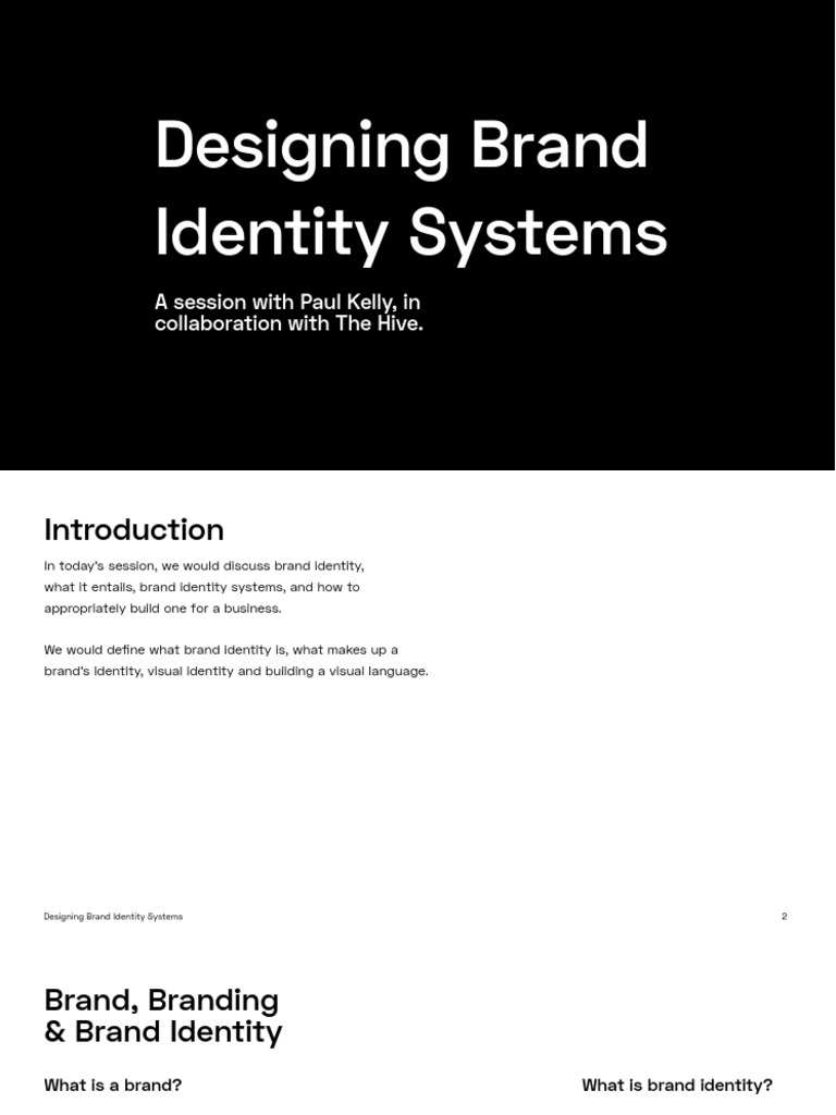 Designing Brand Identity Systems PDF Brand Logos